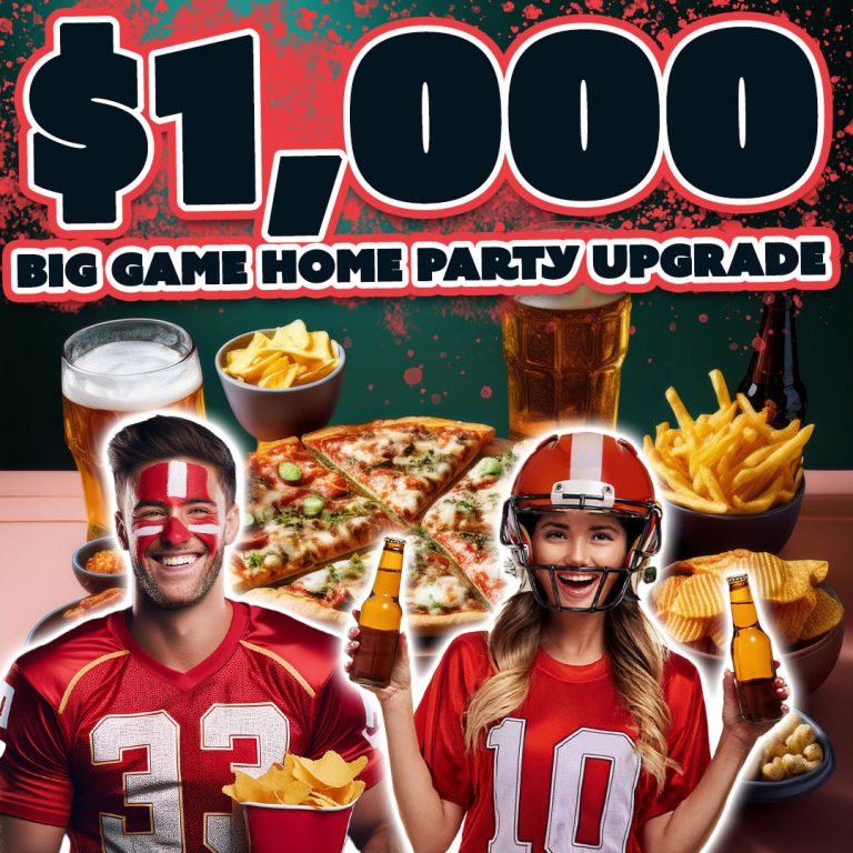 Win $1,000 For Your Football Party!